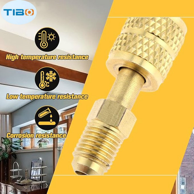 R410A Adapter Factory - OEM/ODM Custom Straight Swivel 1/4 SAE Male 5/16 Female