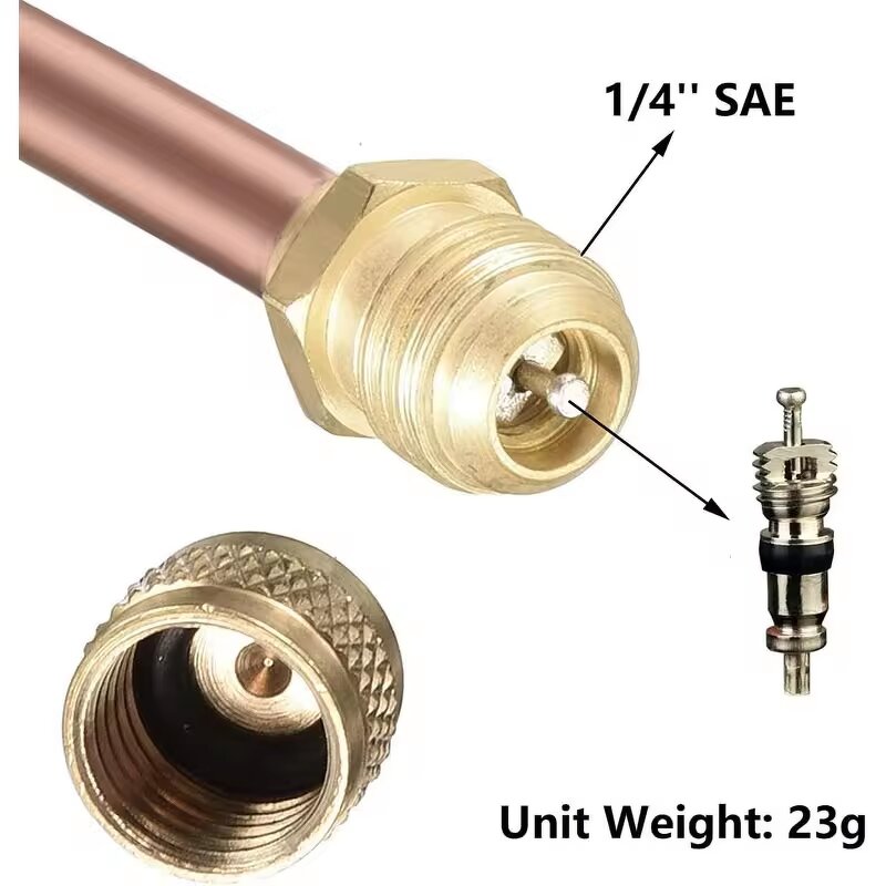 Charging Valve Factory - OEM/ODM Custom 1/4 Brass for Air Conditioning Refrigeration
