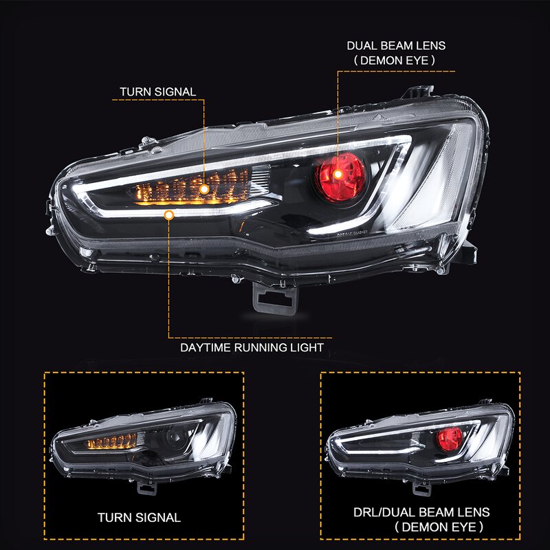 LED Headlight Manufacturer - OEM for Mitsubishi Lancer EVO X