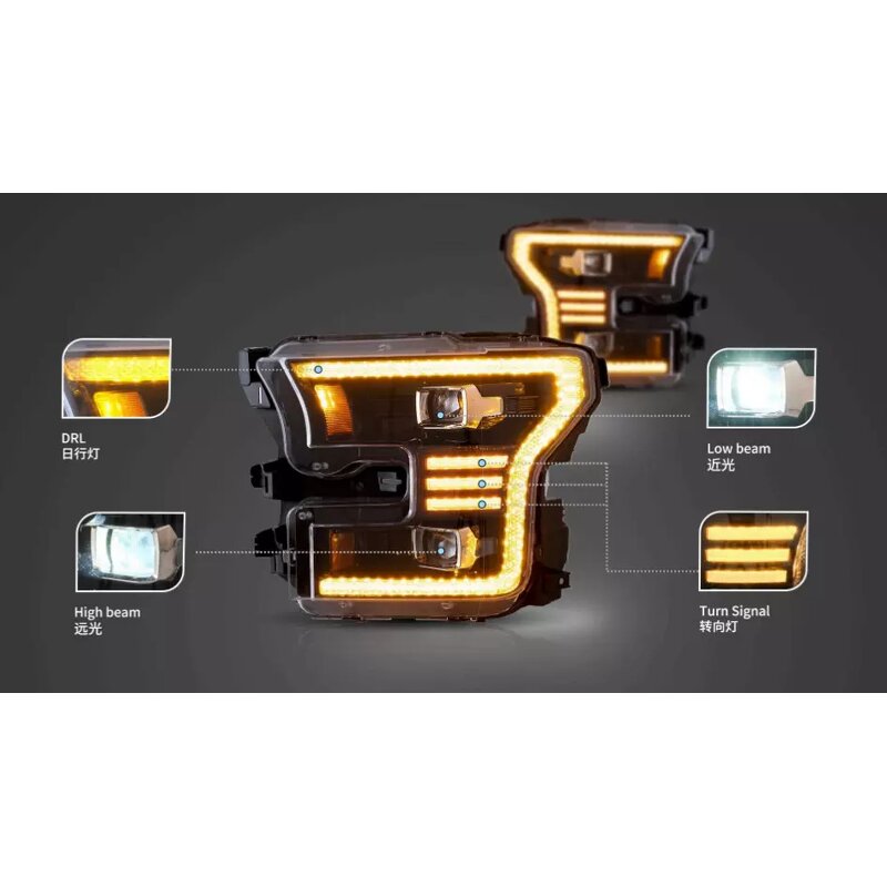 LED Headlight Factory - OEM for Ford F150 2015-2017