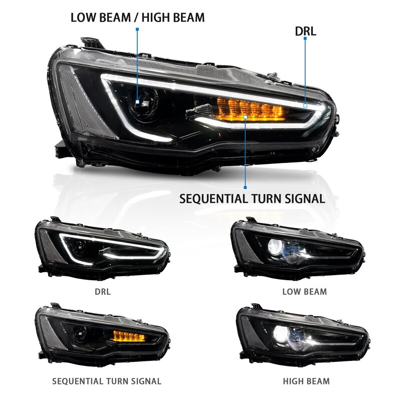 LED Headlight Manufacturer - OEM for Mitsubishi Lancer EVO X