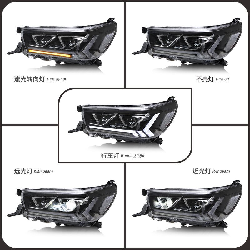 LED Headlight Manufacturer - OEM for Toyota Hilux Revo