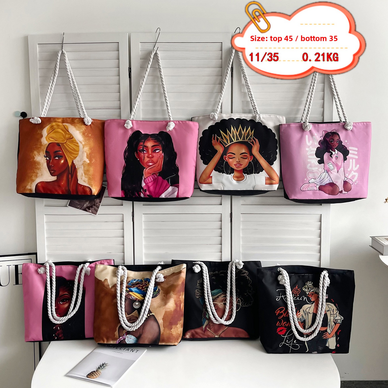 Tote Bag Factory - OEM/ODM Custom Creative Printed Thick Rope Beach Bag