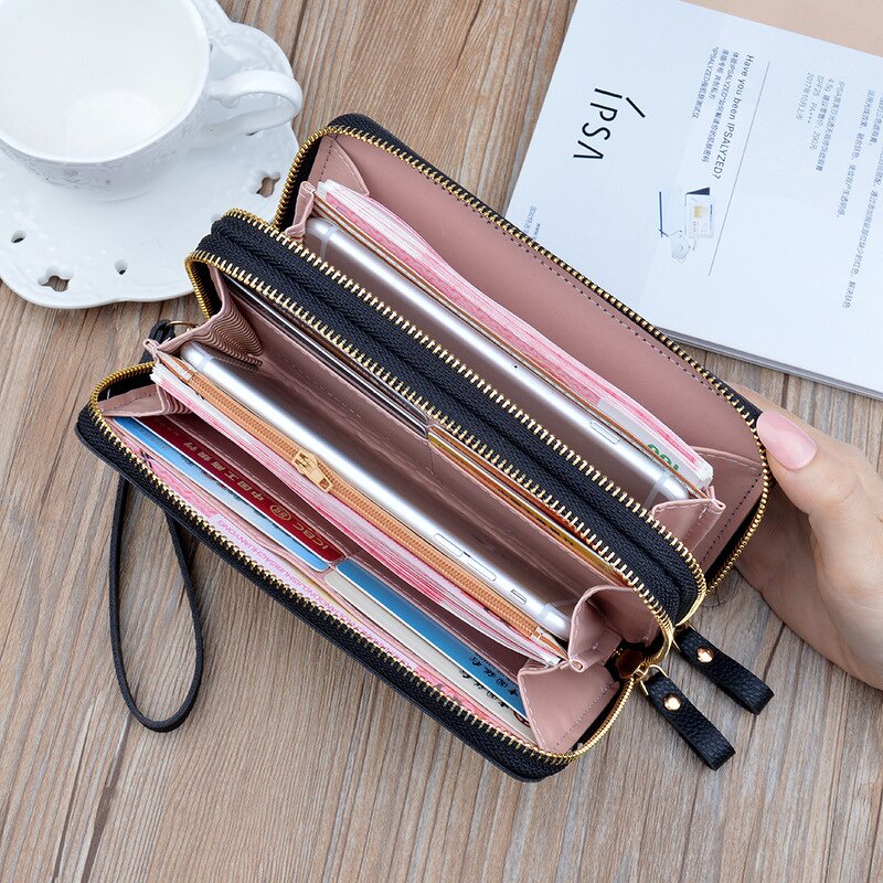 Wallet Factory - OEM/ODM Custom Korean PU Leather Cross Fringe Zipper Purse
