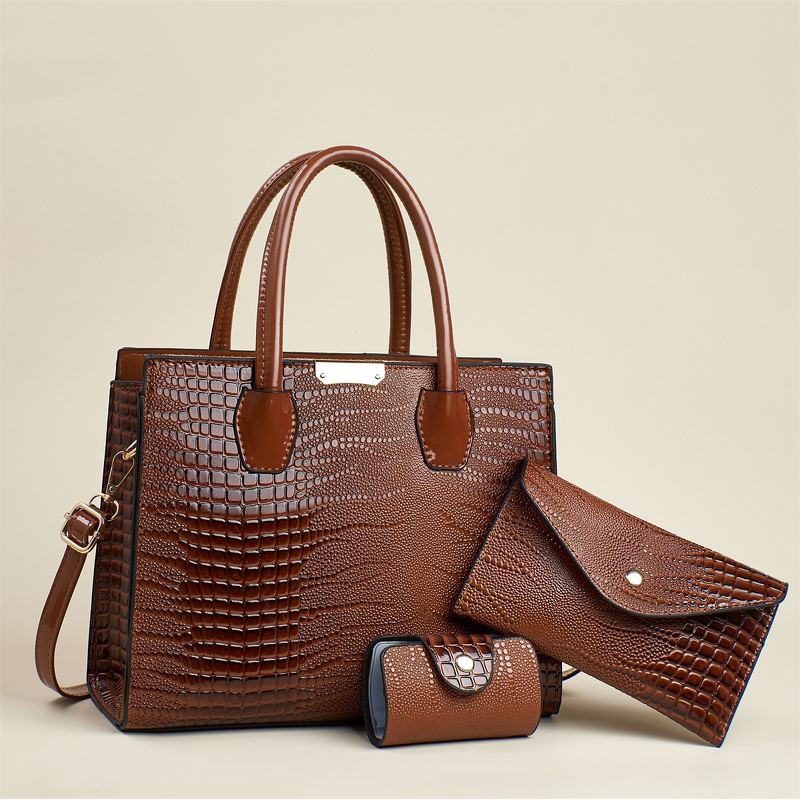 Shoulder Bag Factory - OEM/ODM Custom Wholesale Quilted PU Leather Bag Set