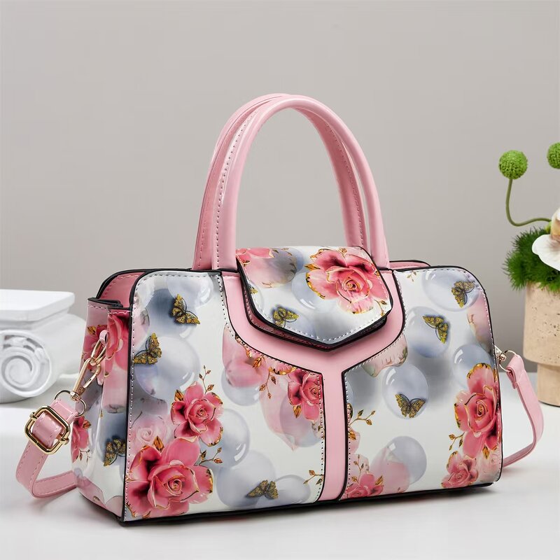 Shoulder Bag Factory - OEM/ODM Custom Wholesale Small PU Quilted Bag with Flower