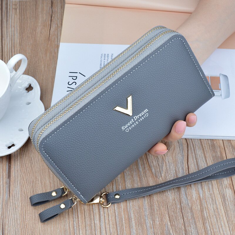 Wallet Factory - OEM/ODM Custom Korean PU Leather Cross Fringe Zipper Purse