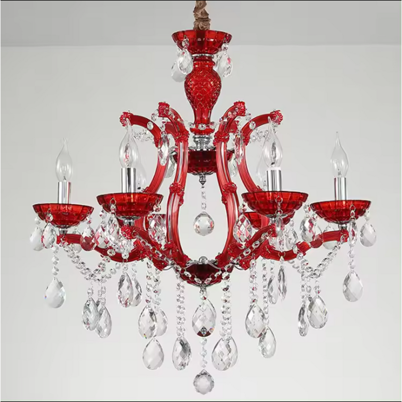 Colored Raindrop Chandelier Manufacturer - OEM Cafe KTV Club Glass Beads Design