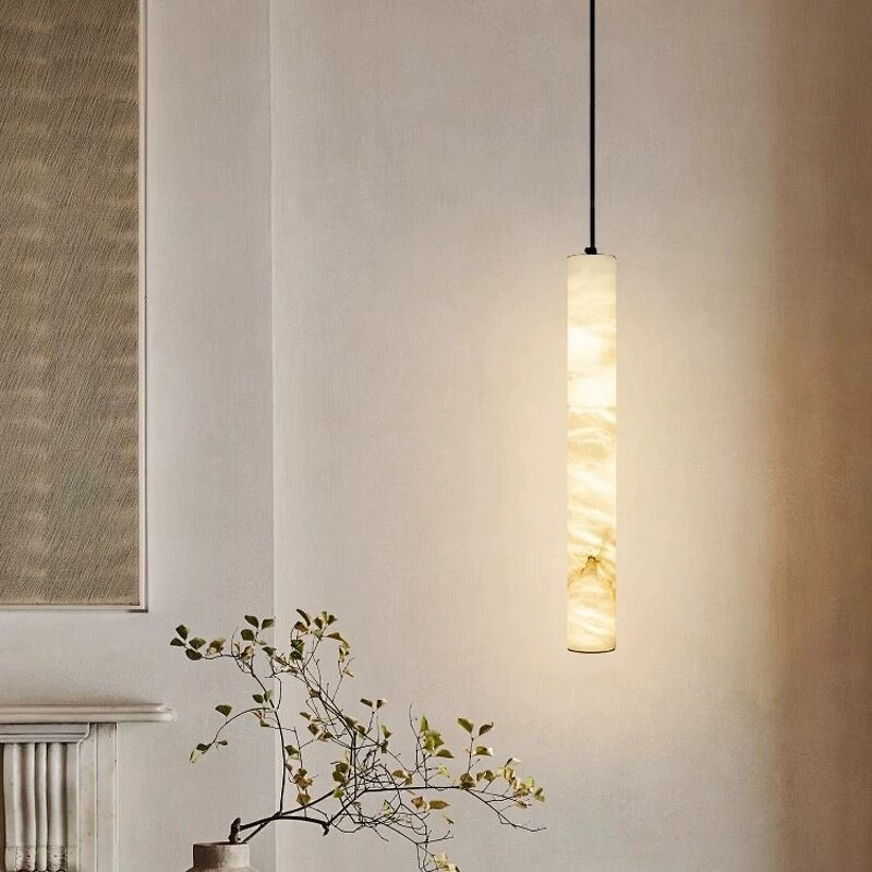 Marble Pendant Light Manufacturer - OEM Simple Natural Marble Chandelier
