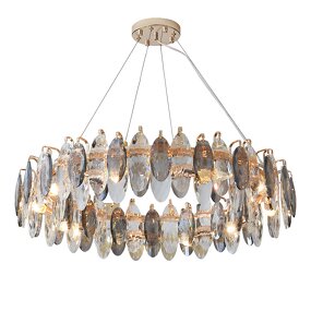 Round Crystal Chandelier Manufacturer - OEM Modern European Bedroom Luxury Lighting