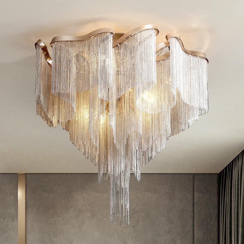 Aluminum Chain Chandelier Manufacturer - OEM Tassel Ceiling Nordic Luxury Hanging