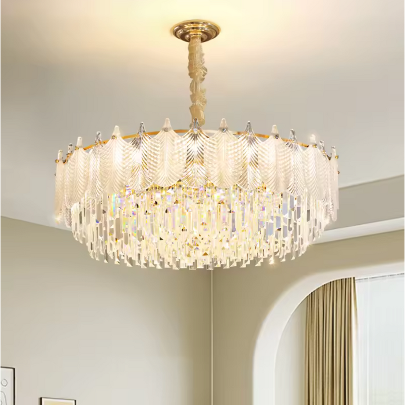 Feather Chandelier Manufacturer - OEM Trending French Vintage Glass Ceiling
