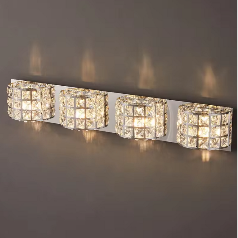 Crystal Vanity Light Manufacturer - OEM Bathroom Fancy Sconce LED Wall Lamp