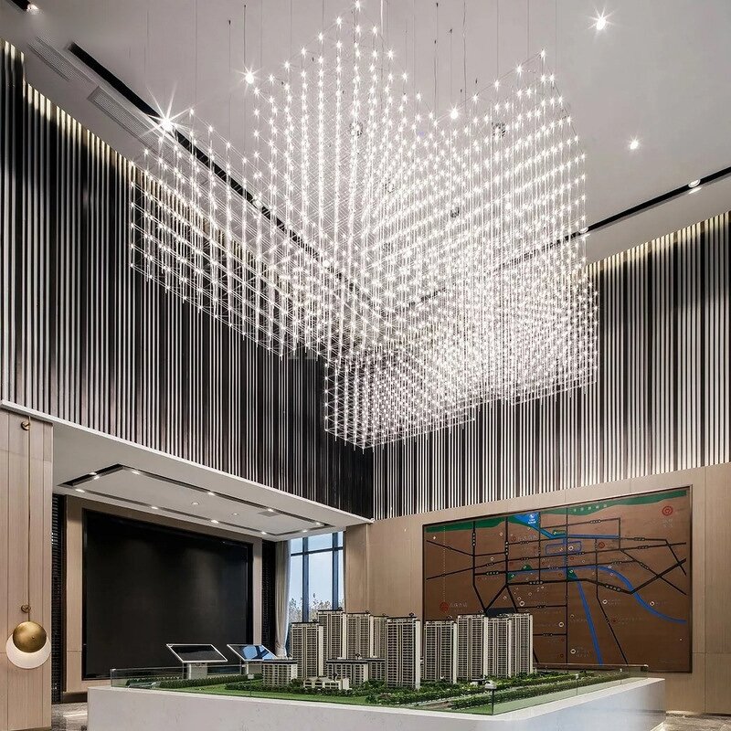 Star Chandelier Manufacturer - OEM Custom Banquet Hall Hotel Lighting