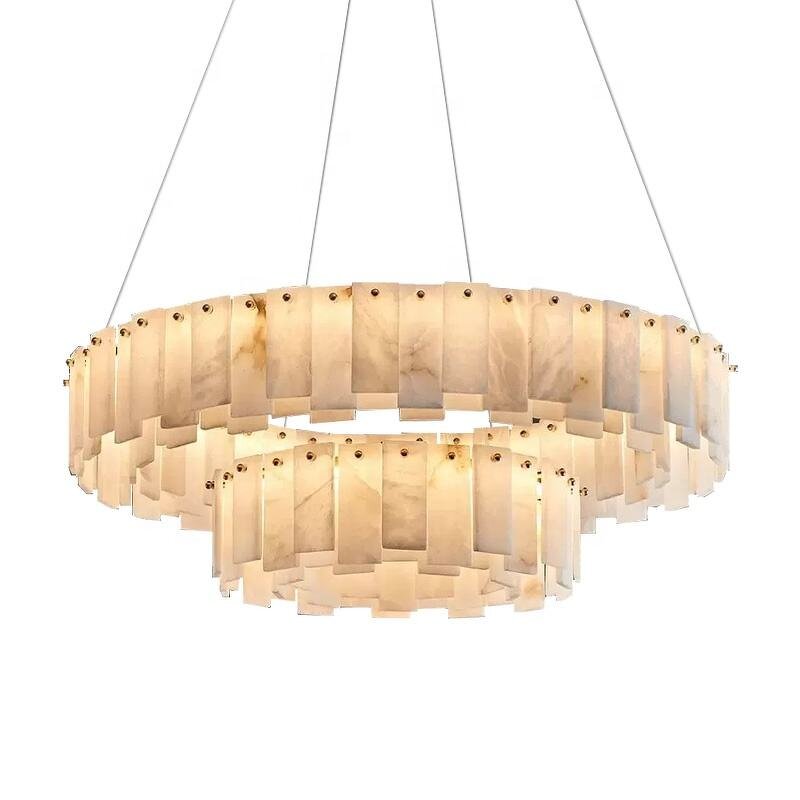 Marble Chandelier Manufacturer - OEM Luxury Alabaster Restaurant Lighting