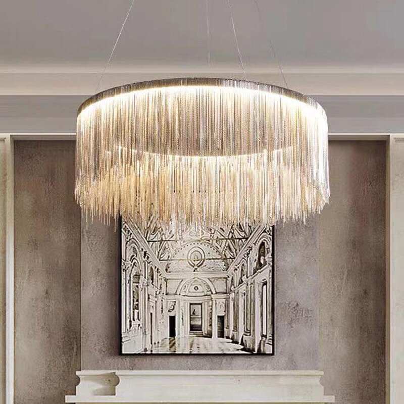 Waterfall Pendant Light Manufacturer - OEM Personality Artistic Fringed Modern