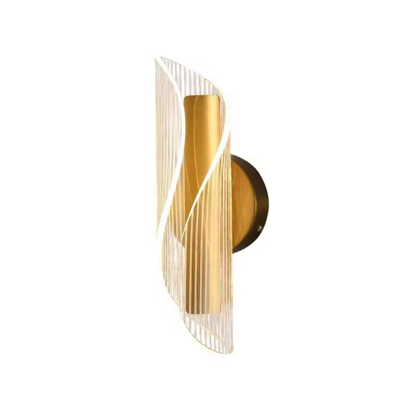 Acrylic Wall Lamp Manufacturer - OEM Modern Creative Metal Transparent Streamer