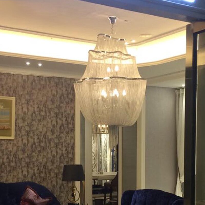 Artistic Tassel Chandelier Manufacturer - OEM Postmodern Simple Aluminum Chain