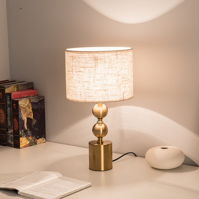 Metal Table Lamp Factory - OEM Modern Simple Fabric Night Lights Hotel