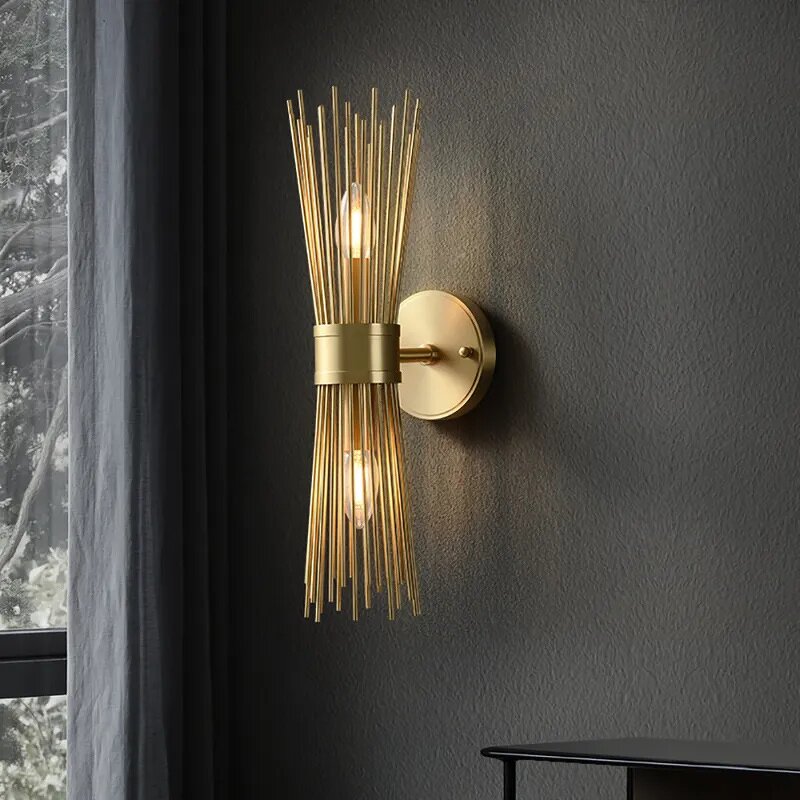 Brass Wall Sconce Factory - OEM Hardwired Retro Design Lobby Wall Light