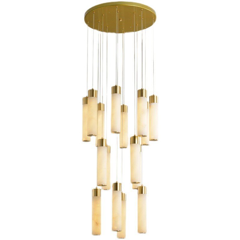 Alabaster Chandelier Factory - OEM Modern Villa Staircase Ceiling Light