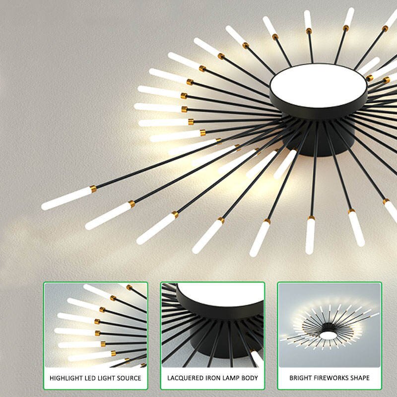 Fireworks Ceiling Lamp Manufacturer - OEM Creative Modern Ultra Thin Home Lighting
