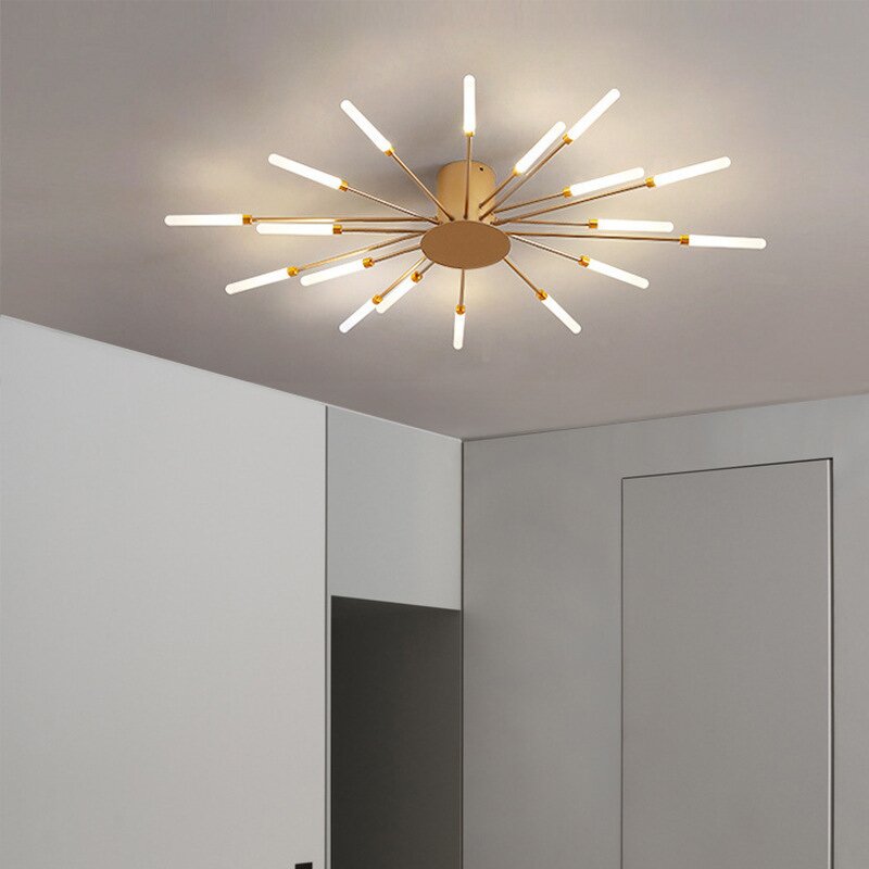 Black Gold Ceiling Lamp Manufacturer - OEM Minimalist Ultra Thin Dining Room