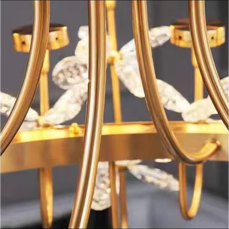 Crystal Chandelier Factory - OEM Nordic Modern Flower K9 Decorative Lighting