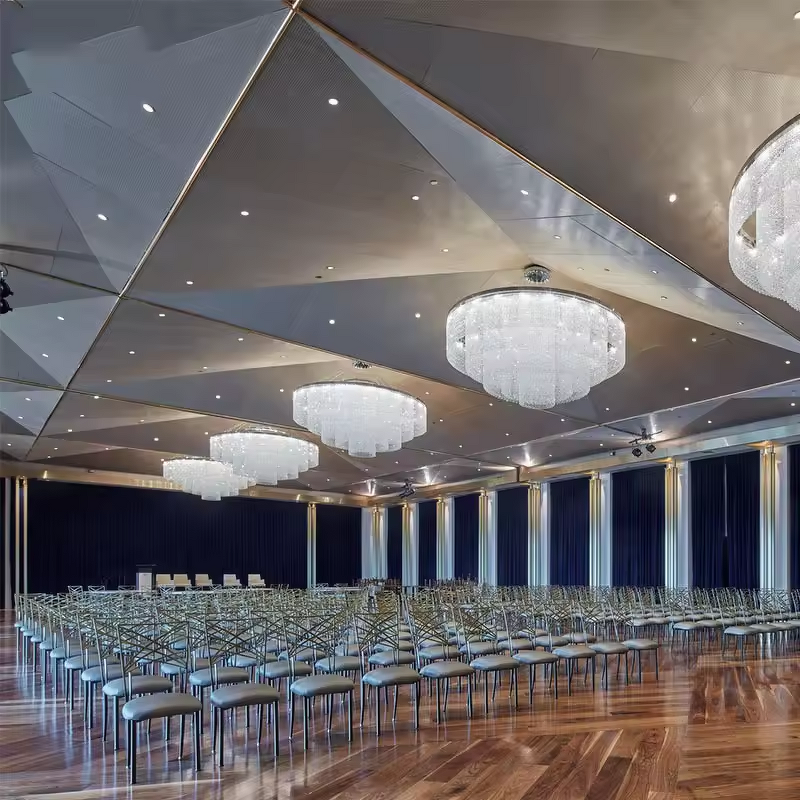 Ceiling Chandelier Manufacturer - OEM Wedding Circle Design Villa Lighting