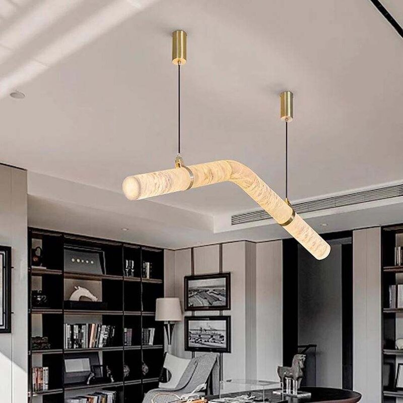 Marble Chandelier Manufacturer - OEM Minimalist Dining Room Linear Lighting