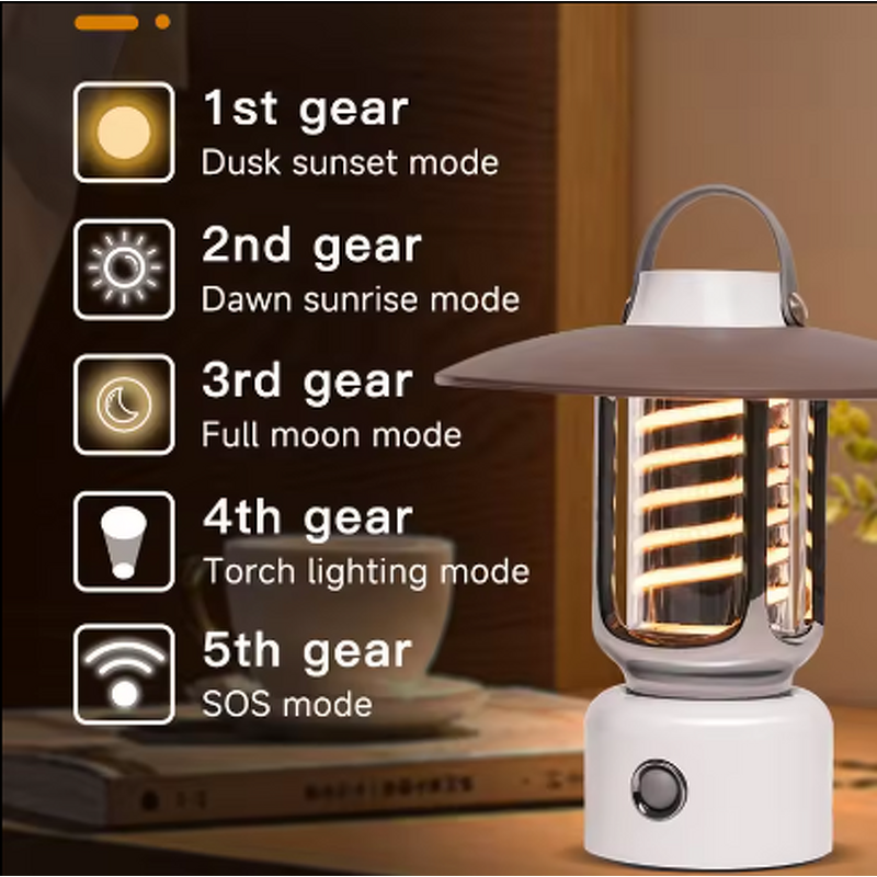 Solar Night Light Manufacturer - OEM Waterproof Retro Portable Camping Strip