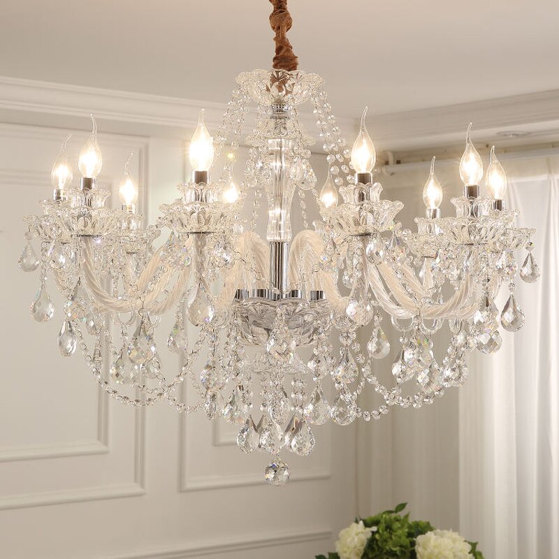 Glass Chandelier Factory - OEM Wedding European Crystal Luxury Living Room