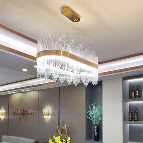 Oval Crystal Chandelier Factory - OEM Factory Supply Modern Indoor Decorative