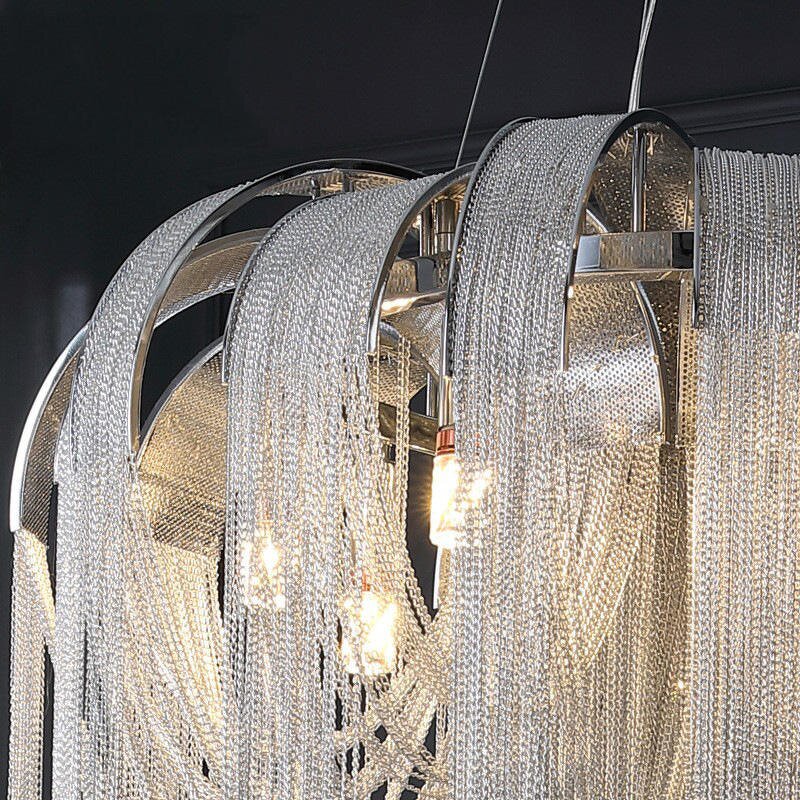 Aluminum Chain Pendant Light Manufacturer - OEM Custom Circular Soft Fitting Tassel