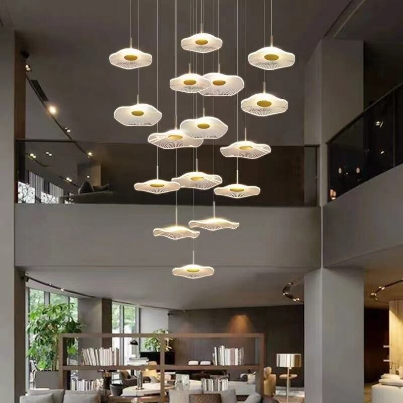 Acrylic Pendant Light Manufacturer - OEM Modern Home Nordic Lotus Leaf Design