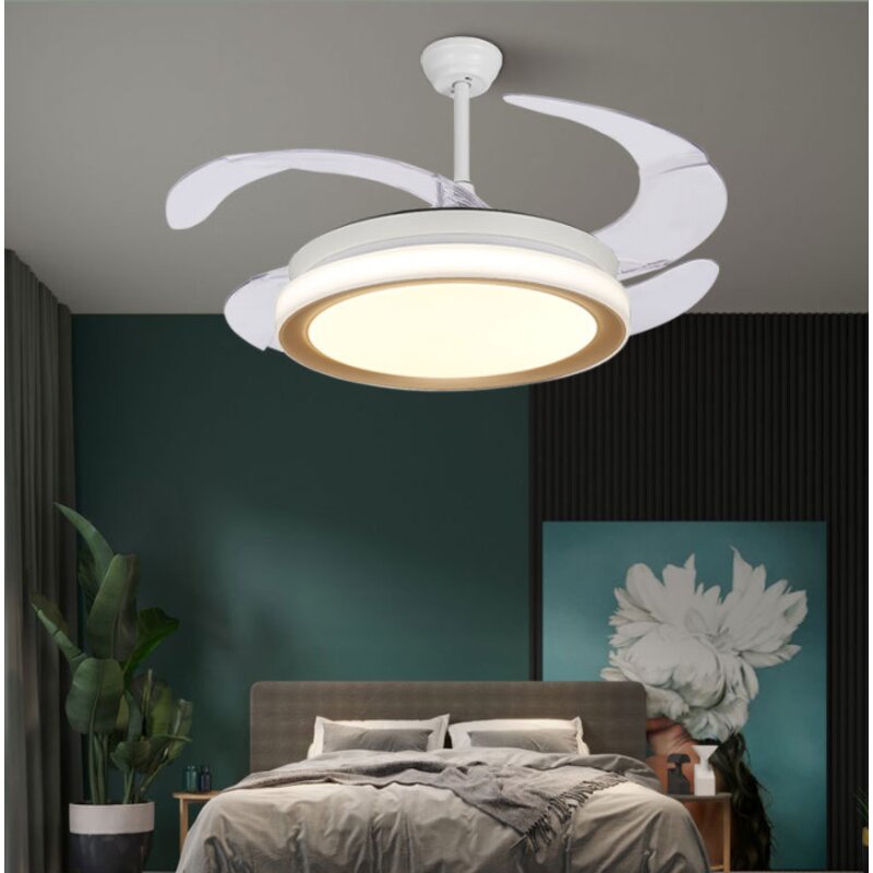 Remote Ceiling Fan Factory - OEM Modern 42 Inch 3 Blade LED Light