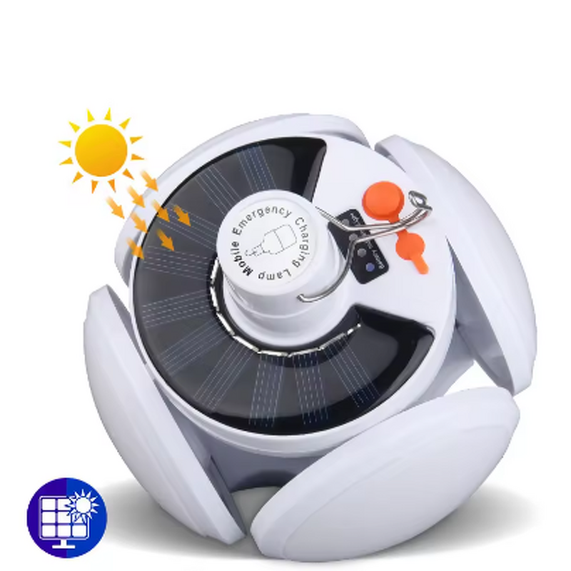 Solar Camping Light Factory - OEM Waterproof Hanging Rechargeable Portable LED