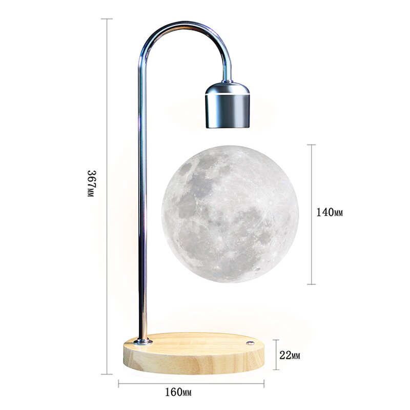 Floating Table Lamp Manufacturer - OEM Wireless Charger 3D Magnetic Levitating Moon