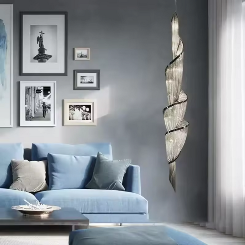 Crystal Chandelier Factory - OEM Large High Ceiling Staircase Foyer Lighting