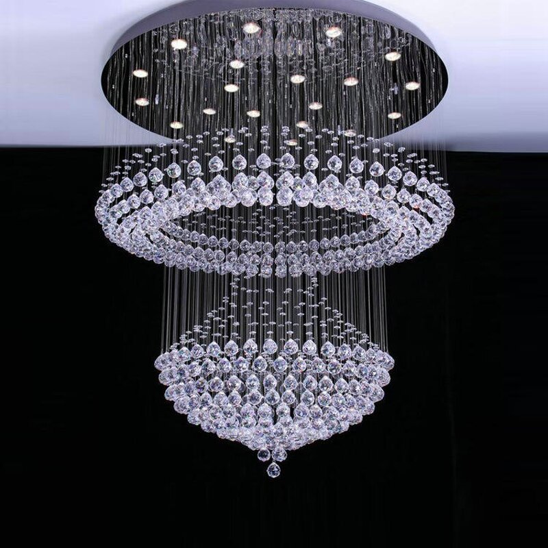 Crystal Ball Pendant Light Manufacturer - OEM Contemporary Stairs Hotel Ceiling
