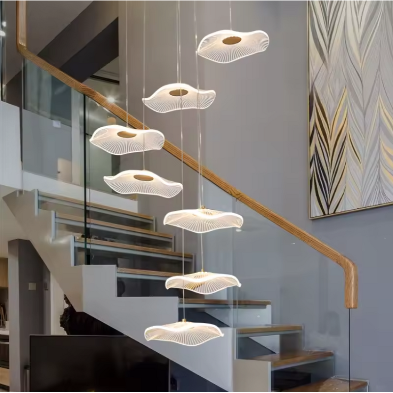Acrylic Pendant Light Manufacturer - OEM Modern Home Nordic Lotus Leaf Design
