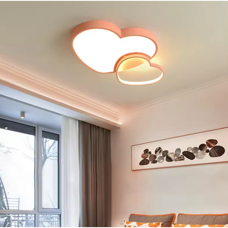 Heart-shaped Ceiling Light Manufacturer - OEM Modern Creative Kids Room LED