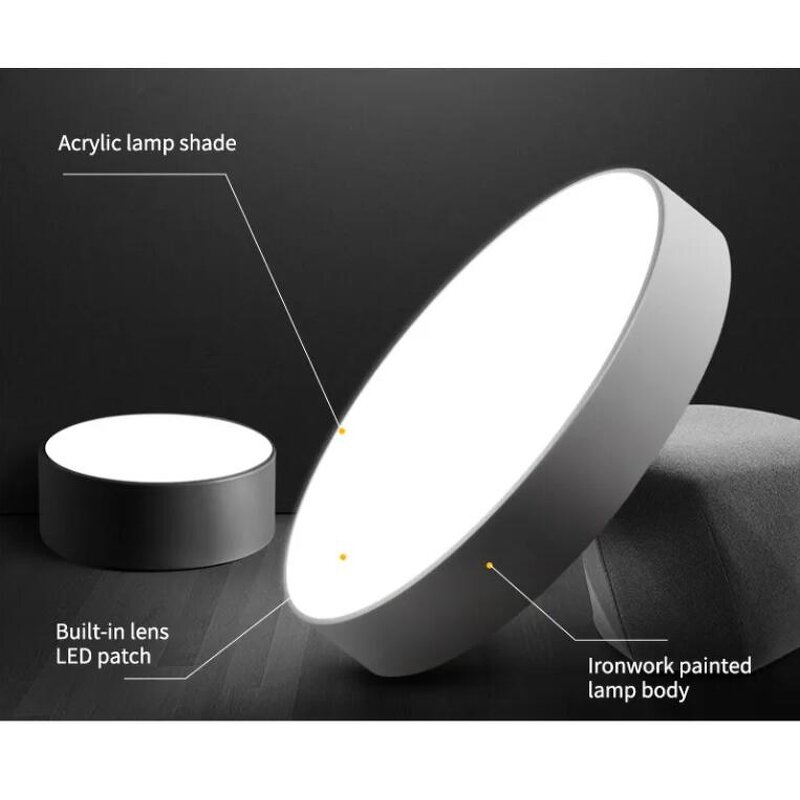 Acrylic Ceiling Light Manufacturer - OEM Modern Surface Mounted Ultra Thin Round