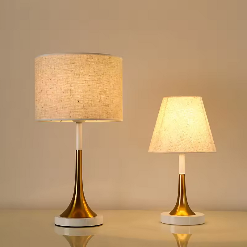 Fabric Table Lamp Factory - OEM Bedroom Dimmable Study Desk Hotel Decor