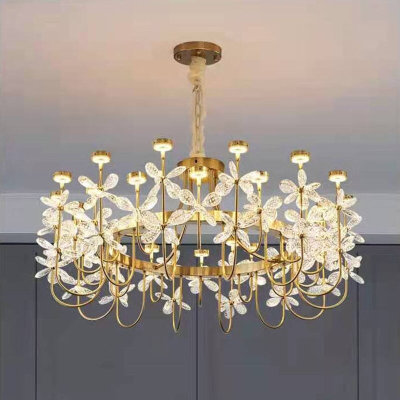 Butterfly Chandelier Manufacturer - OEM Romantic Bedroom Nordic Modern Garland