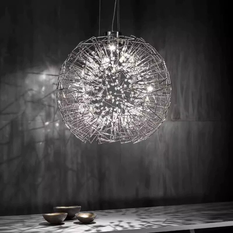 Crystal Spherical Chandelier Factory - OEM Postmodern Round Globe Ball Lighting