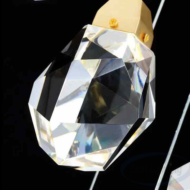 Crystal Pendant Light Manufacturer - OEM Staircase Hanging Rock Chandelier