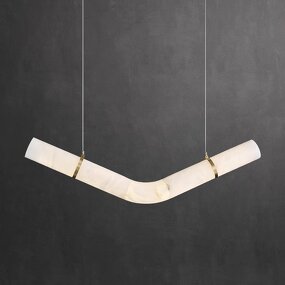 Marble Chandelier Factory - OEM Professional Design White Alabaster Light