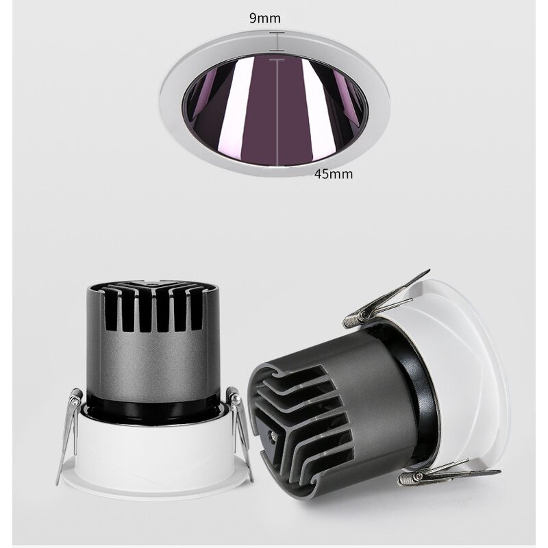 Adjustable Downlight Manufacturer - OEM High Quality Recessed Aluminum 9-12w LED
