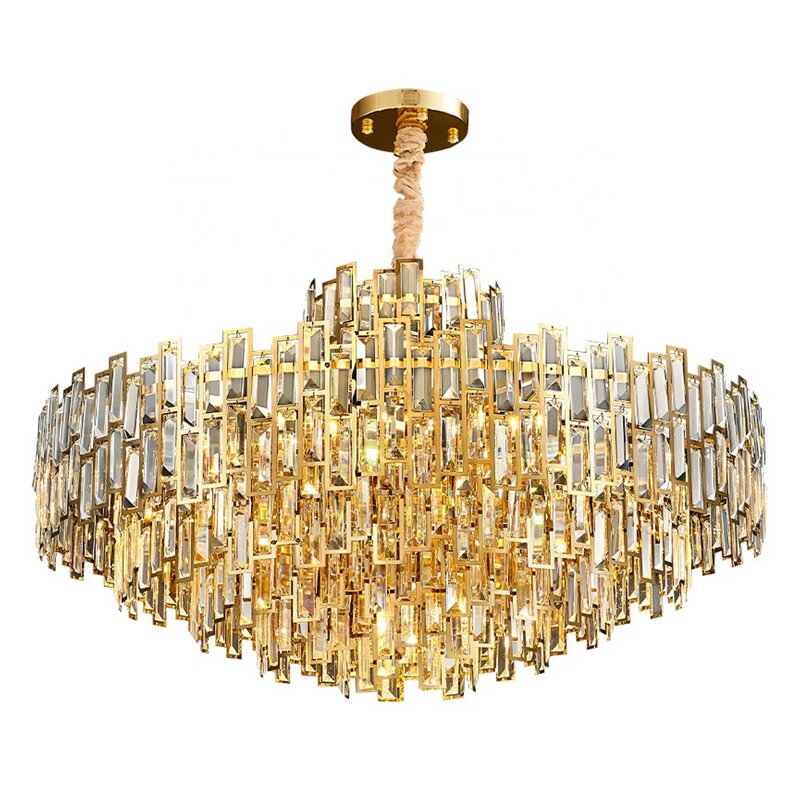 Gold Crystal Chandelier Factory - OEM Modern Bedroom Luxury Bulb Ceiling Light